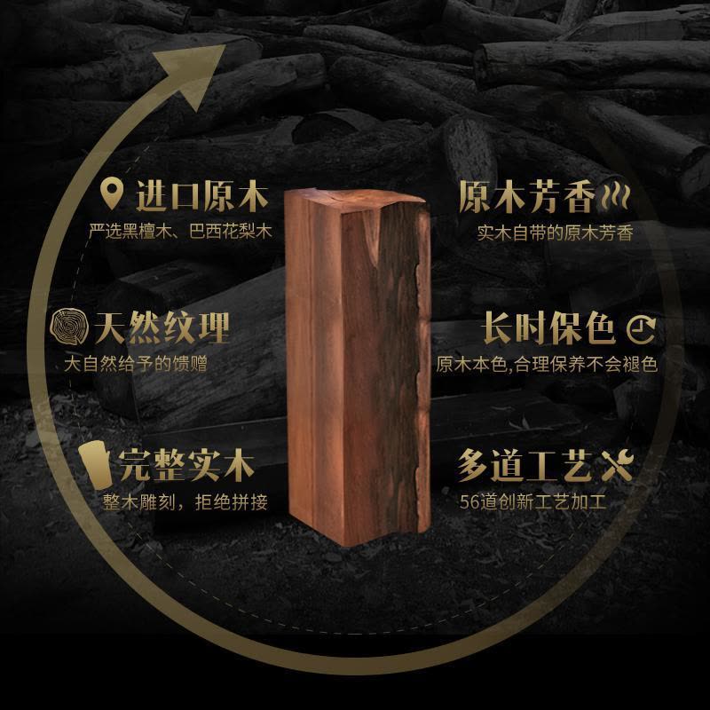 美帮汇黑檀木猪摆件十二生肖猪实木刻木头创意客厅装饰品图片