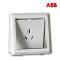 ABB开关插座 德逸雅白 10A三孔墙壁电源插座面板86型AE203