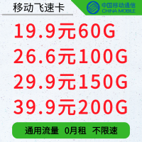 全新中国联通流量卡4g全国移动4g电话卡国内通用流量4g不限速0月租三切卡学生可用