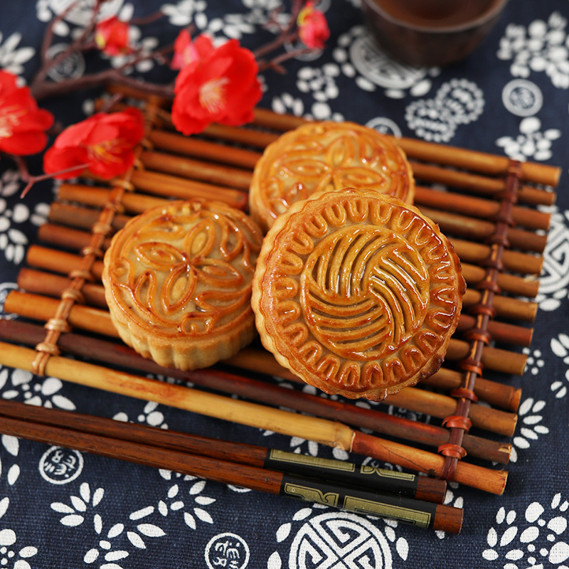 花满园 月饼一份心意月饼礼盒900g 广式莲蓉月饼 中秋月饼礼盒装
