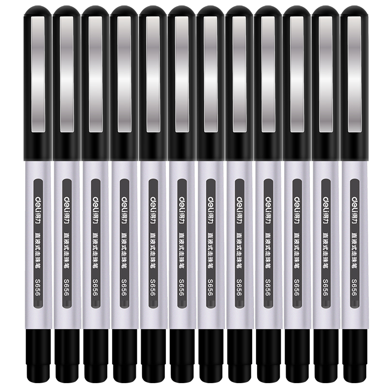 得力S656宝珠笔0.5mm(黑)*12*3盒