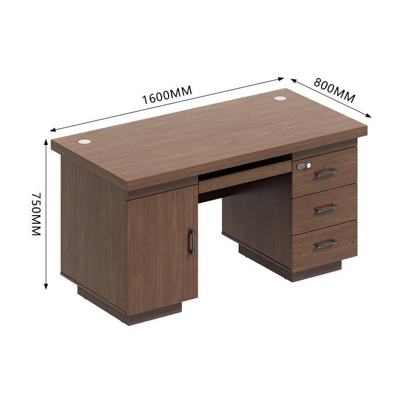臻远ZY5040827 职员办公桌学习桌电脑桌写字台 1.6米高清大图