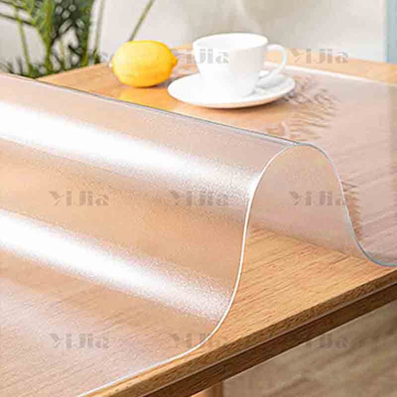 翌嘉YJ40618247 磨砂桌布pvc餐桌垫茶几垫防水防油软玻璃 100*150高清大图