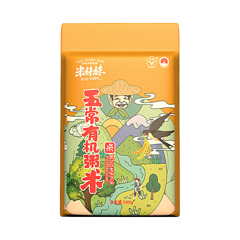 米妹妹(MIMEIMEI)颗粒饱满自然鲜香五常粥米500g