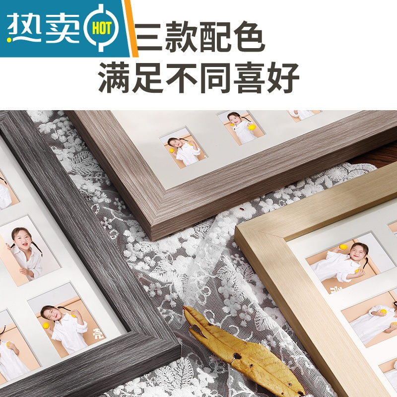 敬平校园时光相框摆台2寸孩子纪念框宝宝周岁儿童证件照成长记录相框 纪念相框—浅棕色[2寸照](无字diy) 相框+卡纸(