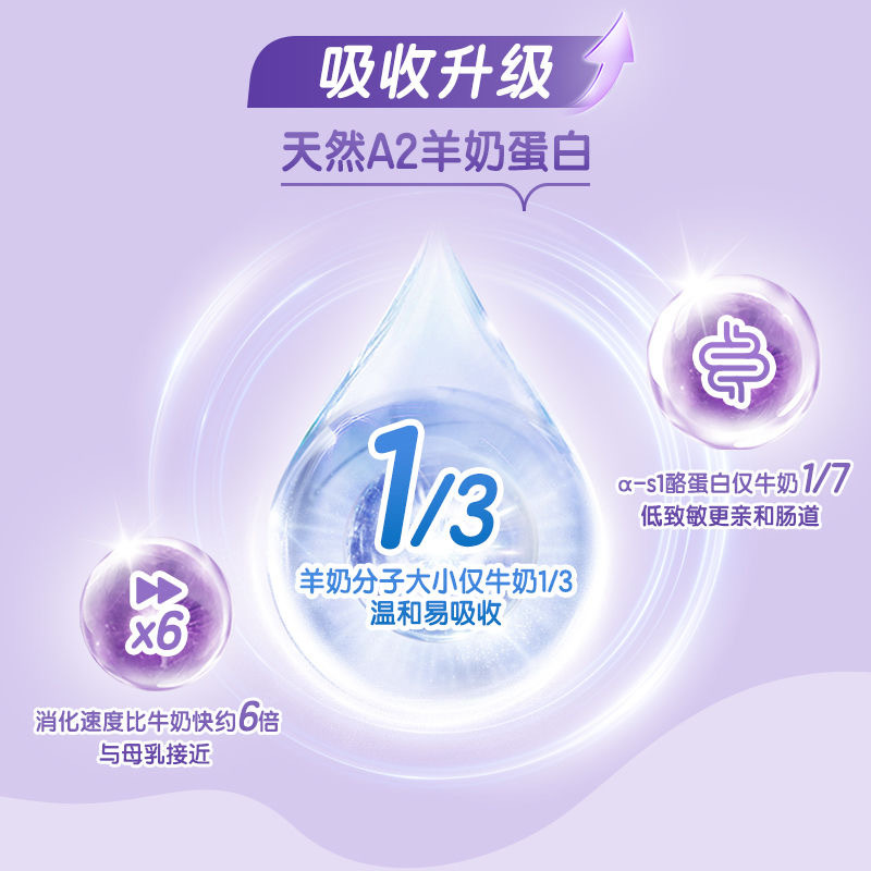 澳洲发/3罐装-贝儿(Bubs)婴幼儿配方羊奶粉2段800g/罐装 澳洲进口婴幼儿二段奶粉 适合6-12个月