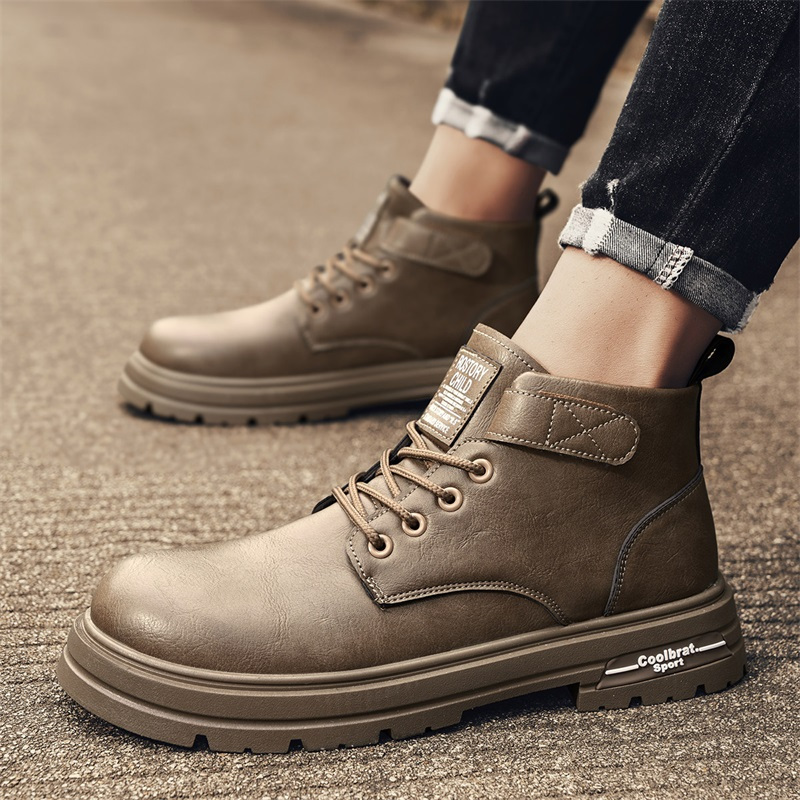 线下专柜同款卡帝乐鳄鱼cartelo新款时尚马丁鞋靴子男休闲鞋工装鞋