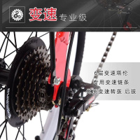 折叠自行车20寸成人变速学生款XL 加小礼包红色 20寸变速