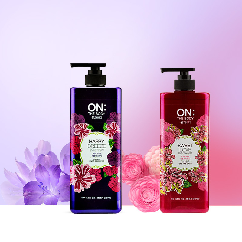 2件装|ON THE BODY 香薰沐浴套装 (快乐微风500ml + 甜蜜爱恋500ml)