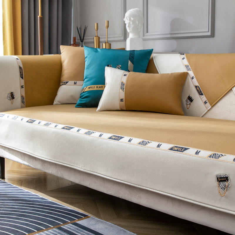 幸福派 四季防水隔尿沙发垫布艺北欧简约现代防滑科技布贵妃垫子沙发