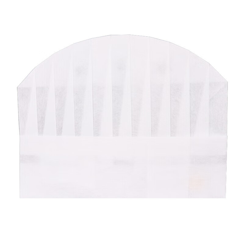 中锐智采 一次性无纺布加厚中圆厨师帽 20顶/包 23cm*29cm 酒店餐厅厨房工作帽高清大图