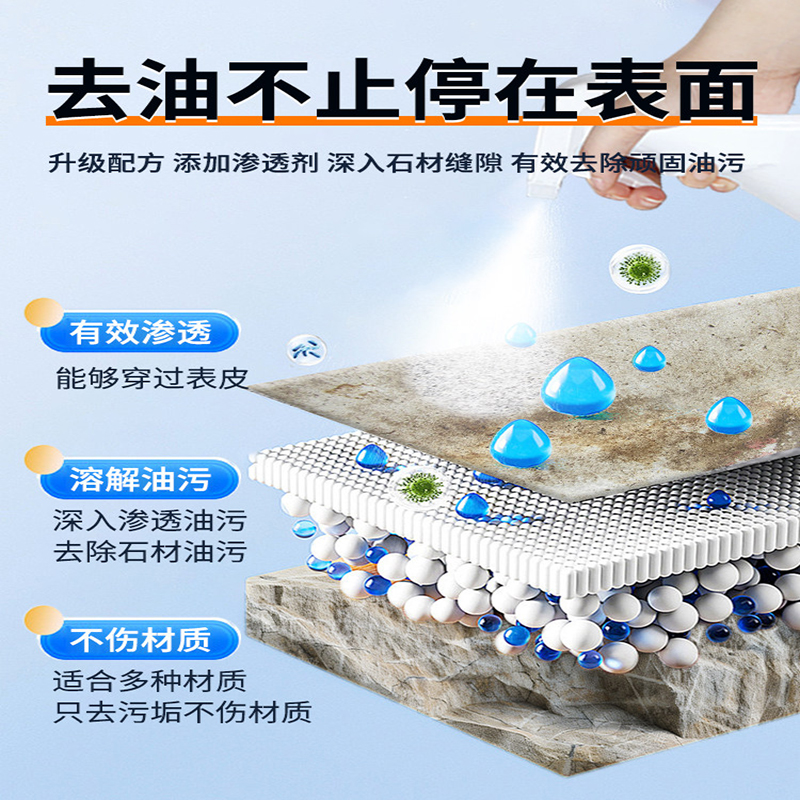 科诚正域 石材除油剂2.5L*2桶 GZNY-465高清大图