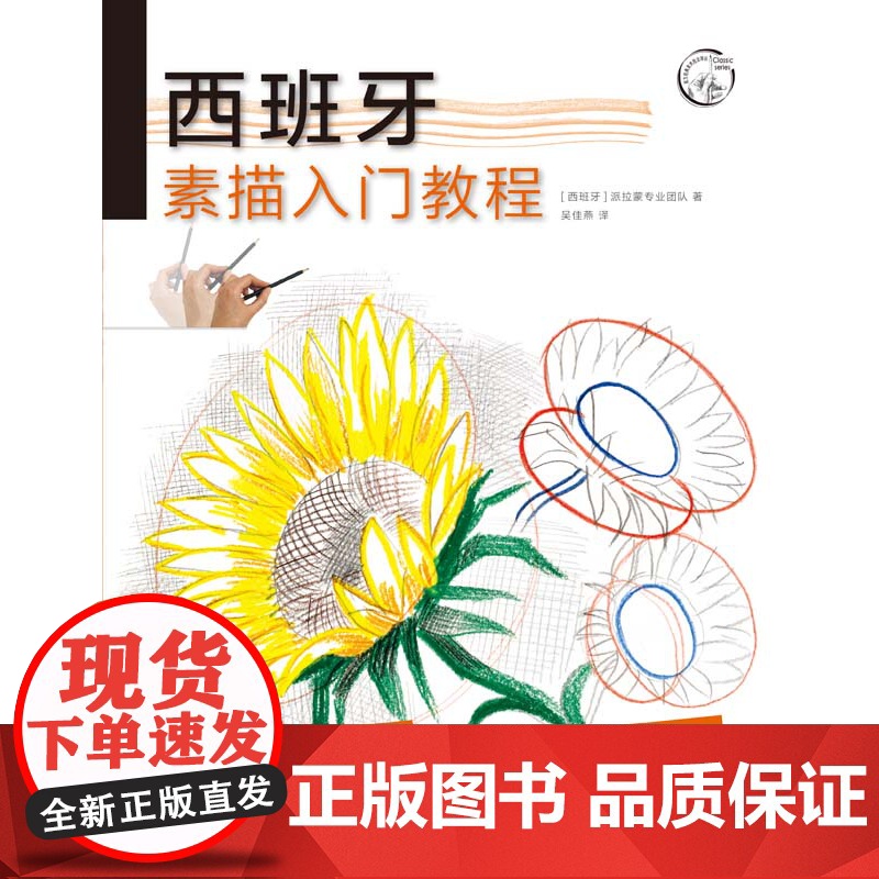 西班牙素描入门教程 西班牙派拉蒙专业团队 人体花卉彩铅手绘 素描入门自学教程书籍 上海人民美术出版社高清大图