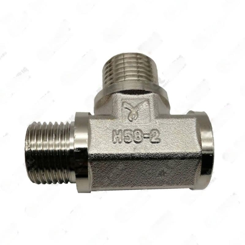 南方卫通 全铜内外丝三通接头 4分内*外*外丝电镀三通 个图片