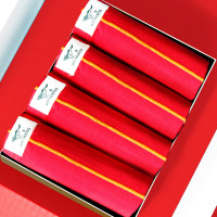 七匹狼 | [纯棉]4条装内衣男式鸿运大红色纯棉男士平角内裤红色本命年