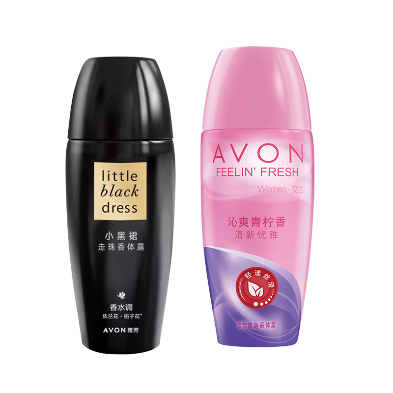 雅芳香体露小黑裙40ml+茉莉40ml高清大图