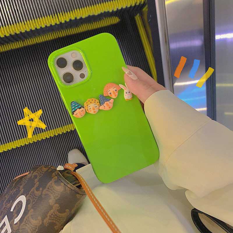 搞怪嘟嘴公仔p40华为mate40/30手机壳p30pro可爱nova8/5/6/7se女4 绿