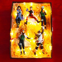 林檎火影忍者手办鼬模型全套火影q仔摆件礼盒装鸣人雏田手办佐助开学送同学生日送男女朋火影 火影套装款式五5个一套(9-15CM)【大盒】走心