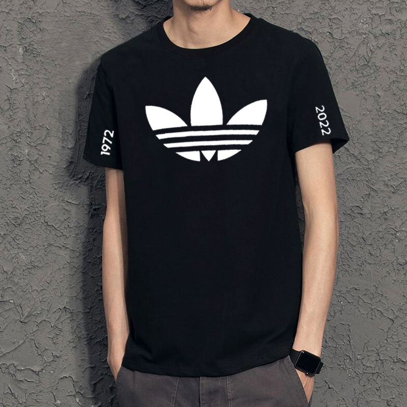 阿迪达斯三叶草白色短袖男2022夏季新款运动服宽松半袖T恤HC7167