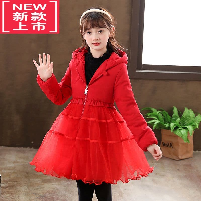 可莉允女童棉袄2022公主洋气儿童冬装宝宝棉服裙冬季小女孩外套羽绒棉服图片