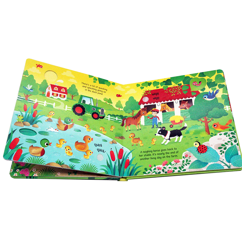 [正版]Usborne农场奇妙触摸发声书 Farm Sounds book 聆听农场的各种声音英文原版绘本 低幼儿童启高清大图