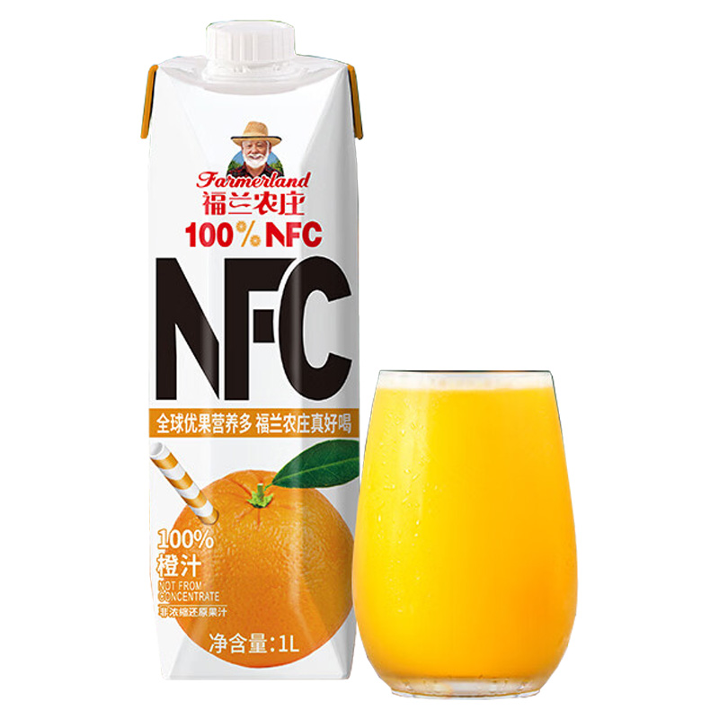 福兰农庄 橙复合果汁 1L 瓶