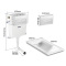 科勒Kohler 巴尔顿蹲便器蹲坑入墙水箱含面板20443T 20443T+77666T-NA+6283T-CP