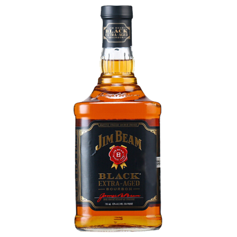 金宾(Jim Beam)美国进口洋酒 美国黑牌波本威士忌 700ml