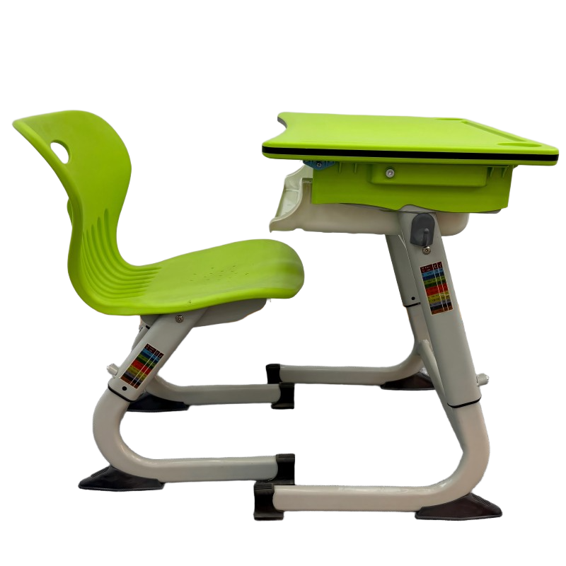 L型可升降课桌椅KZ0001,KY0001高清大图