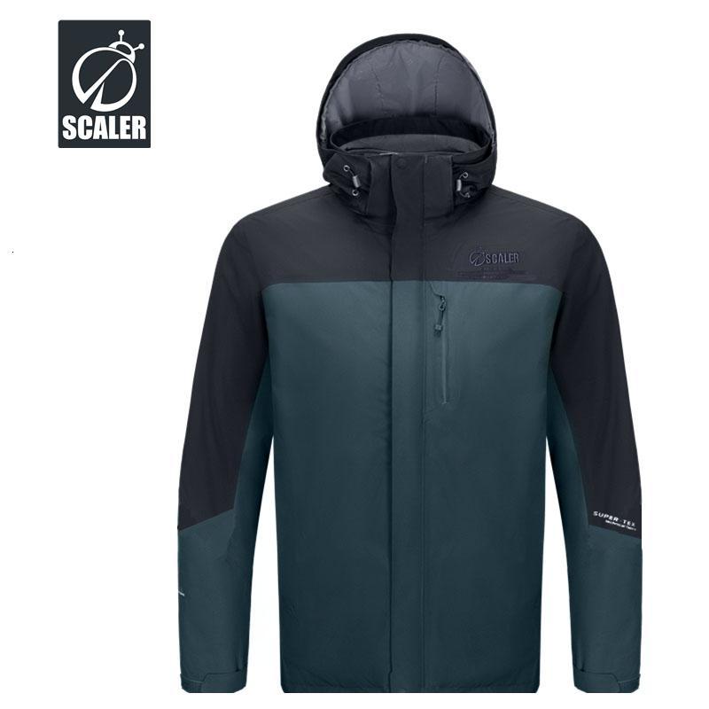 思凯乐f9124350男两件套冲锋衣摇粒绒内胆xl蓝色