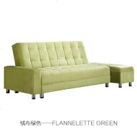 乳胶折叠沙发床可折叠客厅小户型双人两用多功能储物简约现代布艺_940_987 绿色绒布乳胶款_2米以上