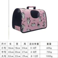 粉猫鱼 S 适合1-4斤 特价宠物包猫咪背包泰迪外出猫笼子手提夏天透气家用兔笼猫背包