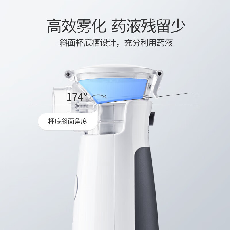 鱼跃(yuwell)*手持雾化机 儿童家用雾化器 医用轻音微网式便携成人幼儿宝宝面罩 手持式雾化器M102高清大图