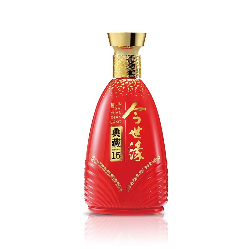 今世缘 典藏15 42度白酒 500ml 单瓶装 婚庆喜宴 亲朋小聚 自饮
