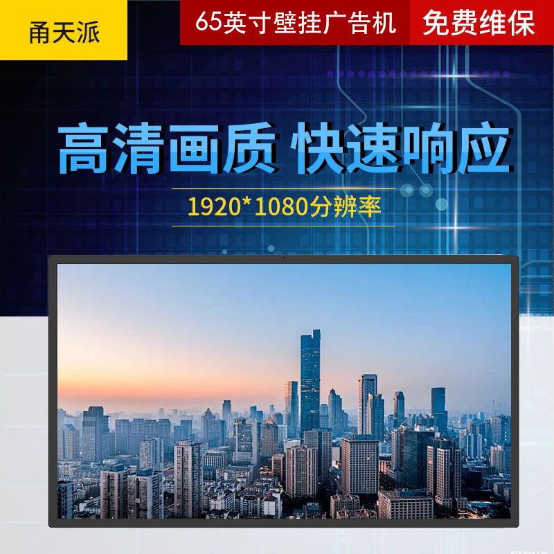 甬天派TOPIT-T19BHWA065-1壁挂式65英寸广告机