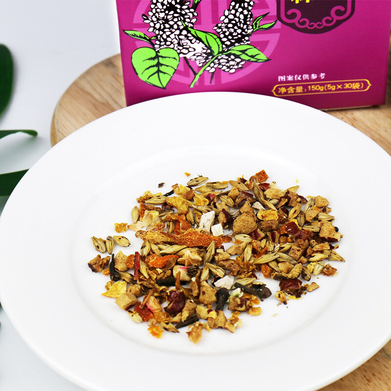 拍2发3 同仁堂 猴头菇丁香沙棘茶花茶5g/袋*30袋 养生茶五宝茶决明子胖大海菊花官方正品高清大图