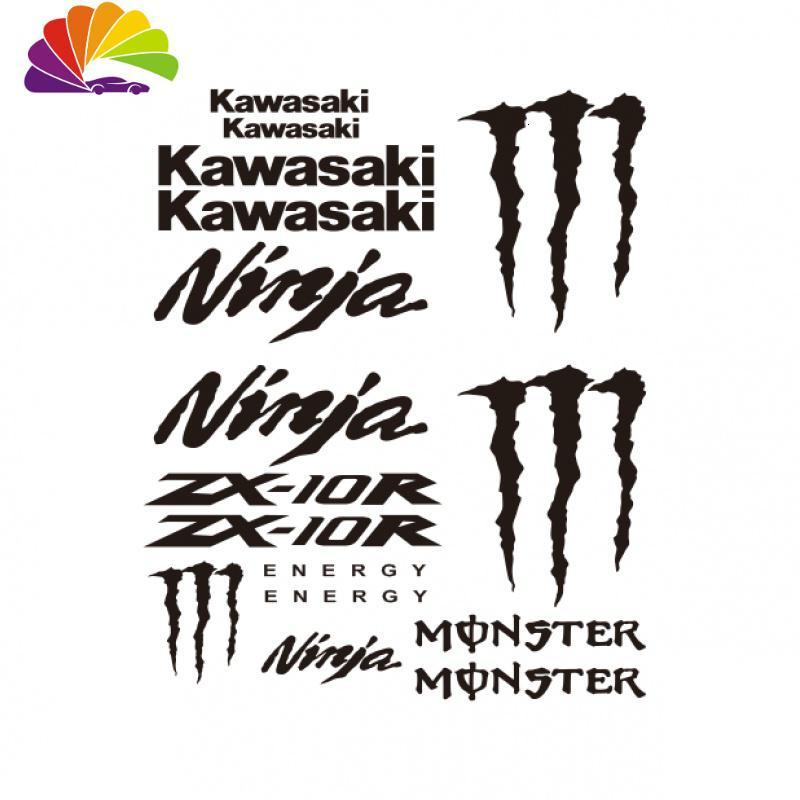 舒适主义摩托车贴画 川崎 ZX10R ZX-10R 款 全车贴花 贴纸 川崎爪子 反光蓝色