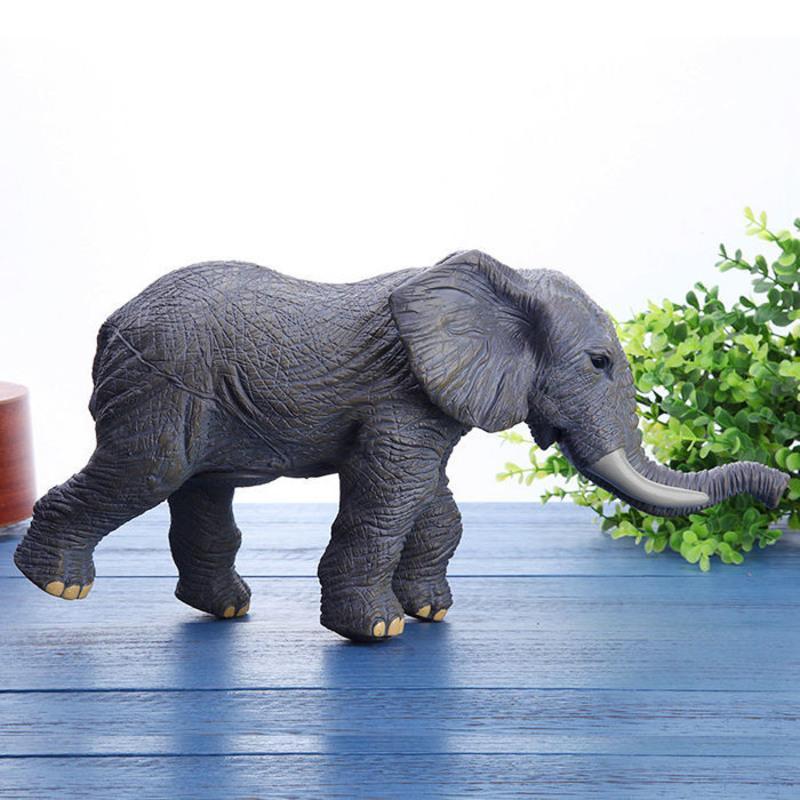 大号软胶动物大象模型野生动物玩具狮子犀牛水牛儿童玩具男孩礼物仿真