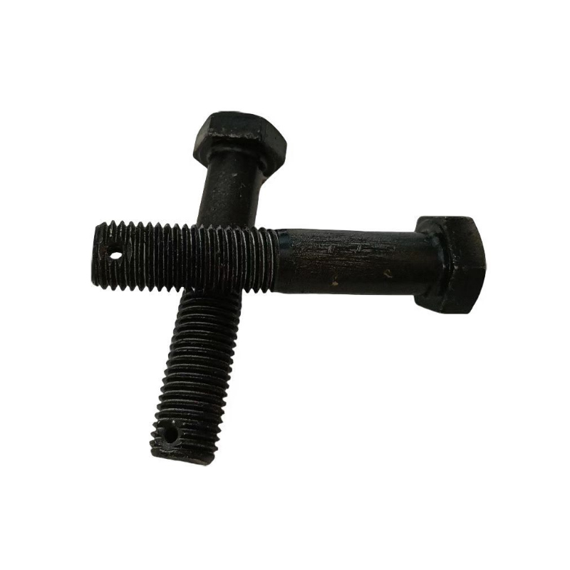 益莘 半牙外六角螺栓4.8级本色单孔螺栓 M20*110mm 条高清大图