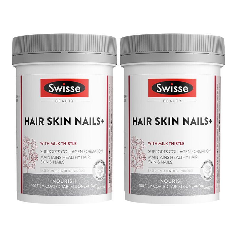 2瓶装 | Swisse 护肤护甲护发胶原蛋白片100粒/瓶装 多种版本随机发货