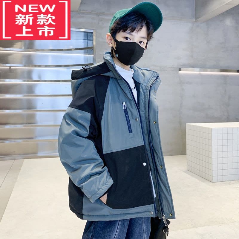 可莉允男童冬装羽绒棉服2022新款儿童冬季棉衣中大童冬款加厚外套洋气潮图片