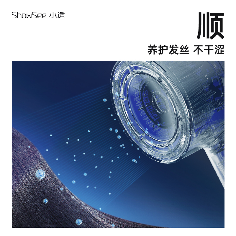 小适(Showsee) 高速电吹风机负离子护发家用速干大功率吹风筒假日礼物A18-GY