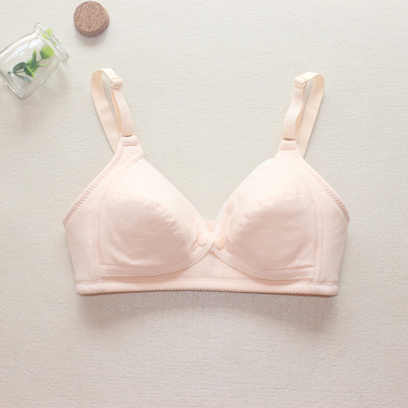 迪鲁奥(DILUAO)无钢圈薄款纯棉孕妇内衣前开扣哺乳文胸全棉产后哺乳胸罩喂奶衣
