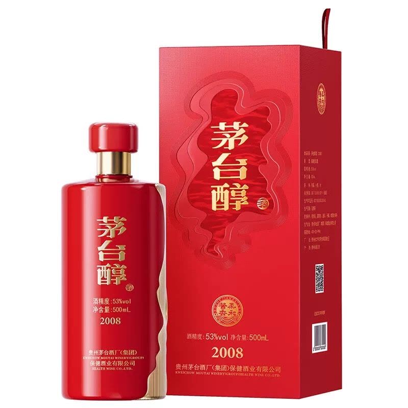 茅台(MOUTAI)集团茅台醇2008 53度酱香型白酒500ml 单瓶装【价格图片
