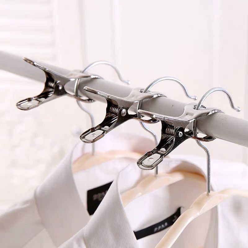 大夹子不锈钢夹子晒衣服晒被子晾衣夹子晒被大号夹子防风防滑夹子 *