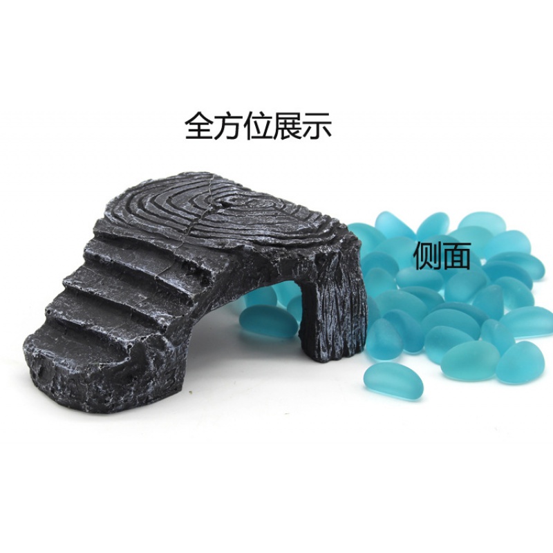 乌龟晒台爬台大号水龟缸造景浮岛爬坡巴西龟晒背台躲避洞穴晒龟台高清大图