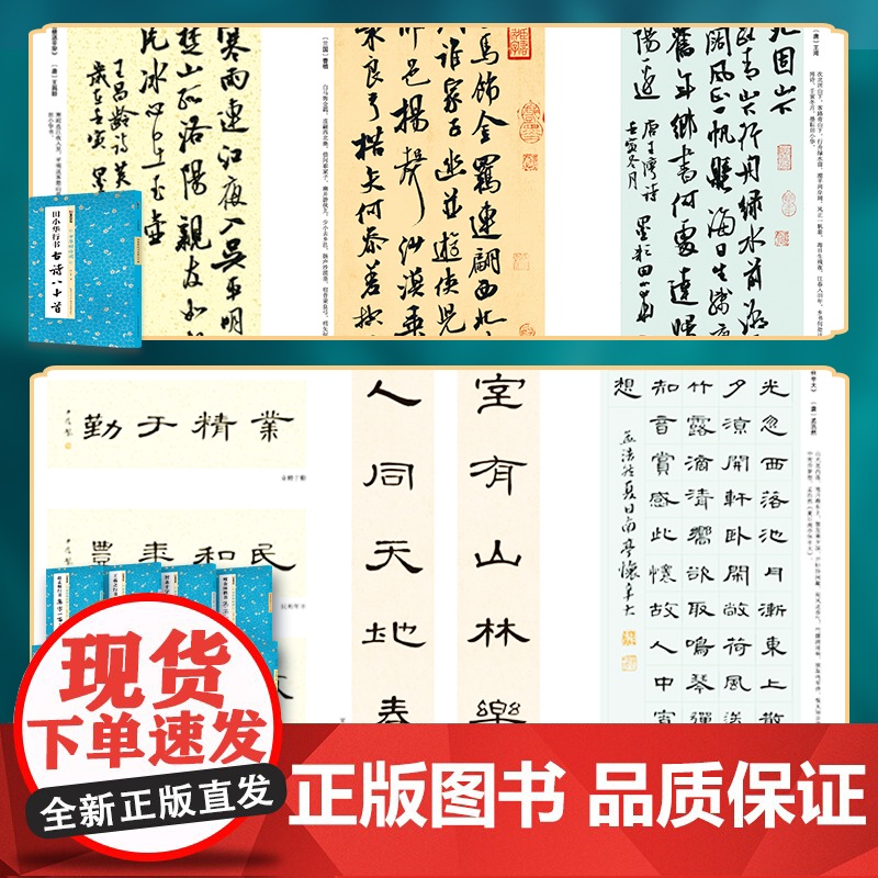 墨点字帖 中华好诗词 曹全碑隶书颜真卿楷书集字一百二十篇名师示范毛笔字帖赵孟頫行书瘦金体简体注释成人学生临摹字帖作品集高清大图
