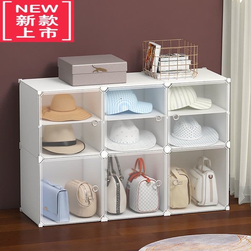 可莉允包包帽子收纳器存放包包的置物架落地家用卧室整理挂袋防尘包柜图片