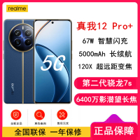 [原封]真我12 Pro+ 深海潜航 12GB+512GB 第二代骁龙7S芯 6400W高清 67W快充 5000mAh长续航5G手机