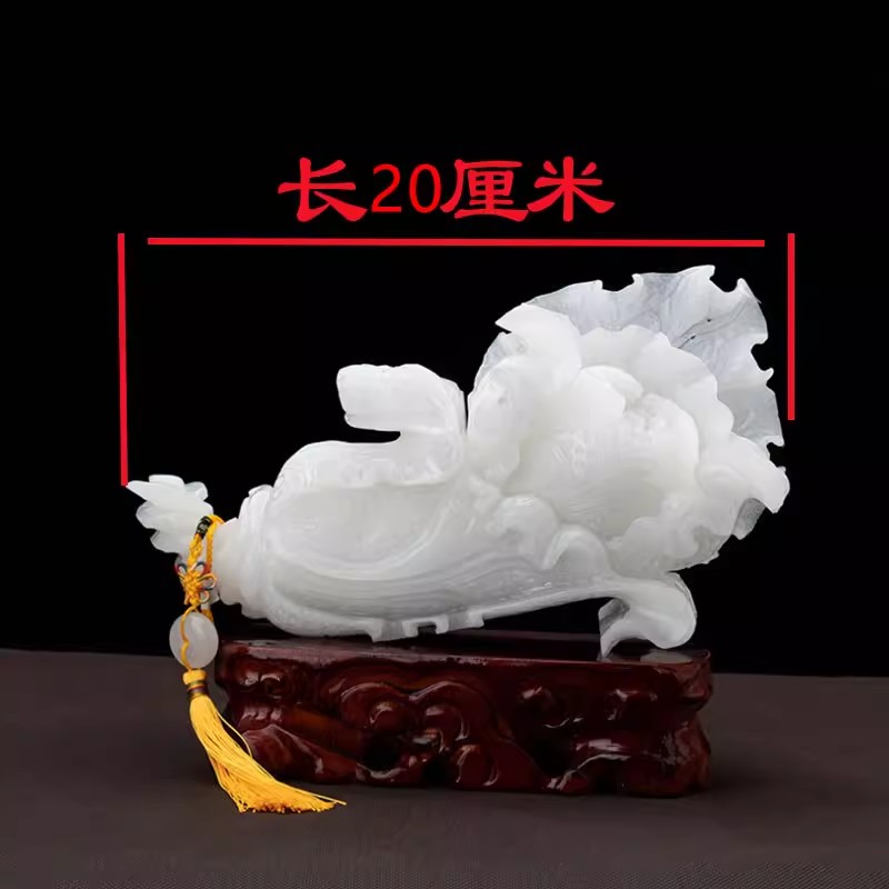 玉石玉白菜摆件家居装饰摆设办公室客厅玄关店铺开业礼品_742_748